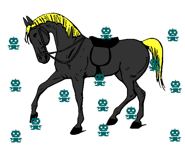 Desenho Cavalo de competição pintado por LYasser