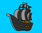 Desenho Embarcação piratas pintado por LYasser