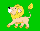 Desenho Filhote do leão pintado por camila1