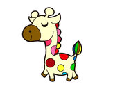 Desenho Girafa vaidosa pintado por dika