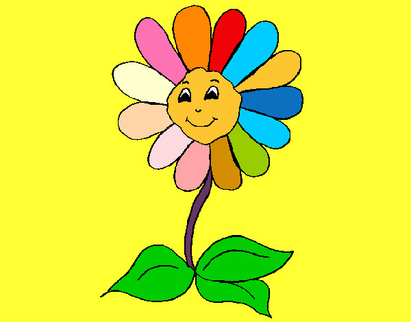 Desenho Flor feliz pintado por ZoeSo