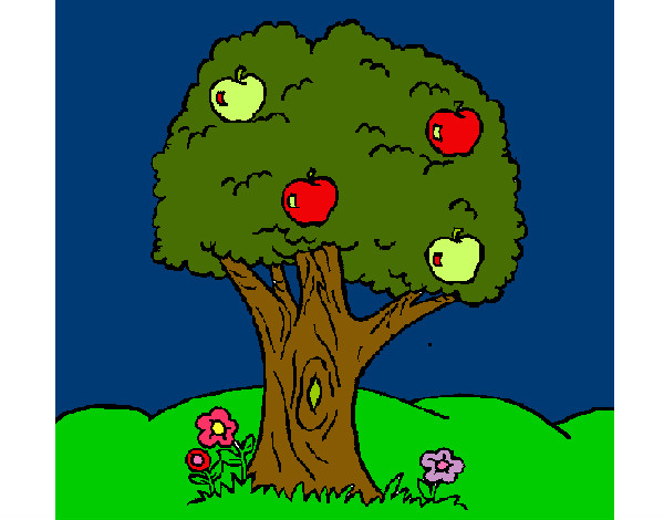 Desenho Macieira  pintado por vanessades