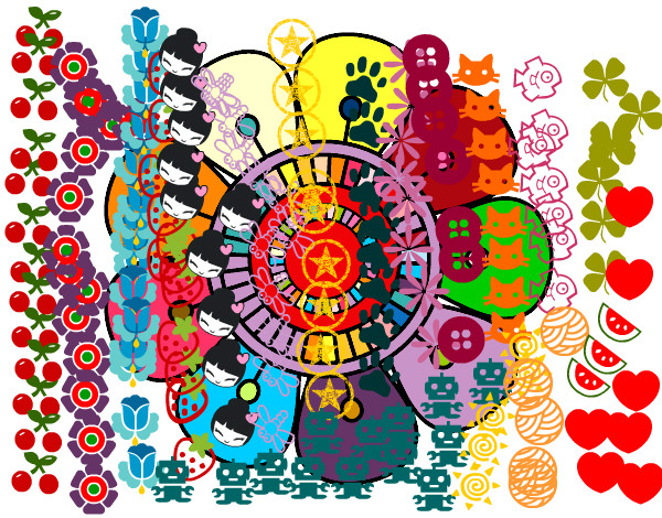 Desenho Mandala em forma de flor pintado por ZoeSo