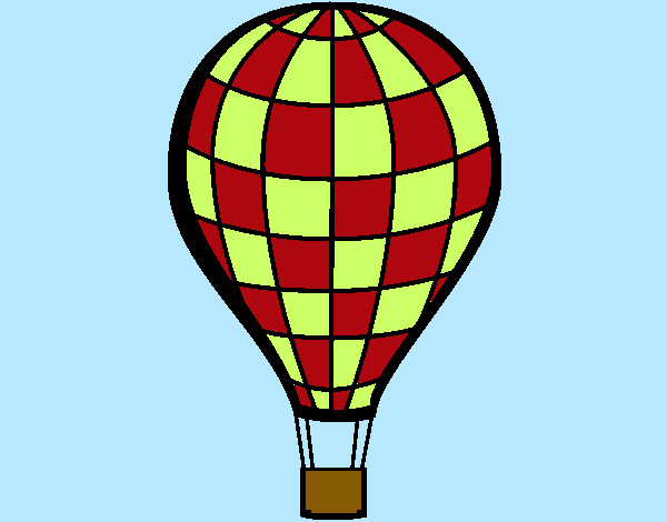 Desenho Balão de ar quente pintado por Vidafeliz