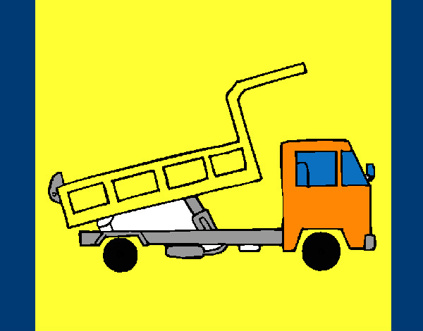 Desenho Camião de carga pintado por VY05