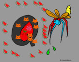 Desenho Mosquito pintado por leilla