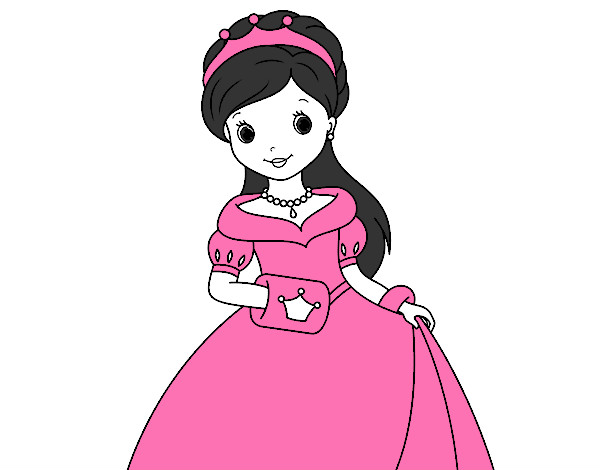 Desenho Princesa elegante pintado por bhun