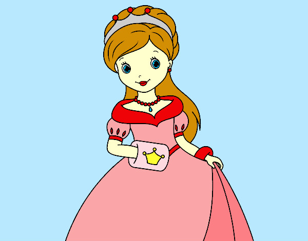 Desenho Princesa elegante pintado por LiliGumelo