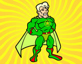 Desenho Super-herói musculoso pintado por LcVideoooS