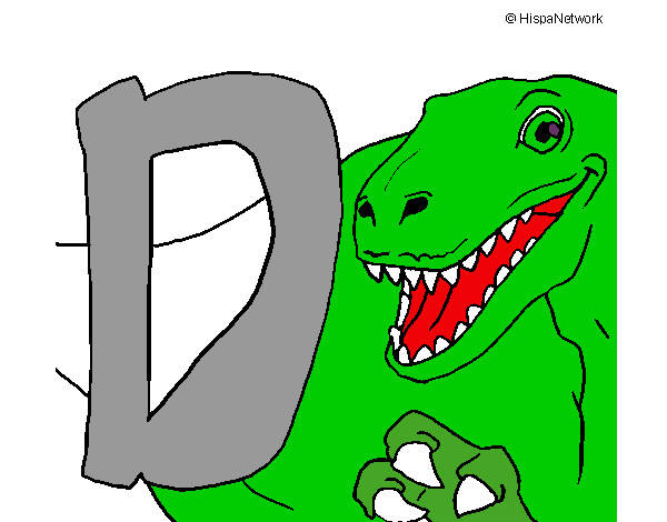 Desenho Dinossauro pintado por ygorjose