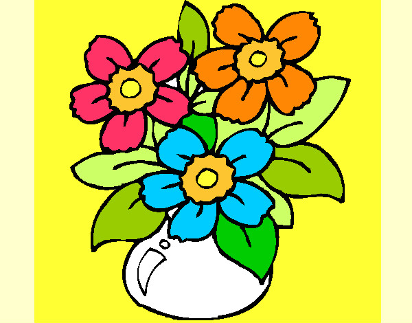 Desenho Jarro de flores pintado por AlexeyMota