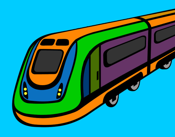 Desenho Comboio de alta velocidade pintado por NAGIB
