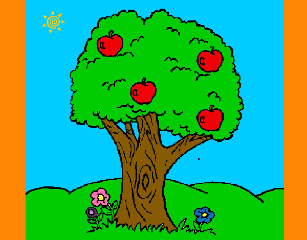 Desenho Macieira  pintado por NAGIB