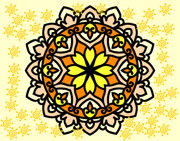Desenho Mandala celta pintado por anabeli