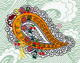 Desenho Mandala lágrima pintado por victoria5