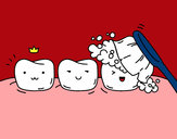 Desenho Os dentes pintado por anaclara_r