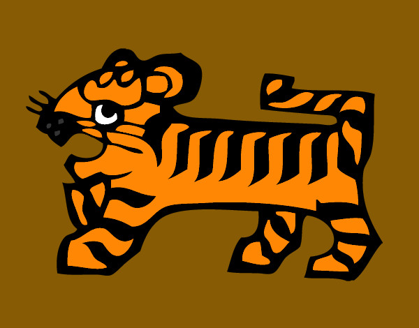 Desenho Signo do Tigre pintado por anaclara_r