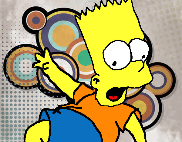 Desenho de Bart 2 pintado e colorido por Kakkak o dia 16 de Outobro do 2012