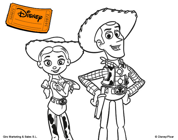 Desenho Jessie e Woody pintado por UNDERWORLD