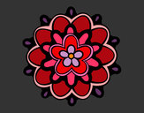 Desenho Mandala com uma flor pintado por anaclara_r