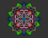 Desenho Mandala decorativa pintado por anaclara_r