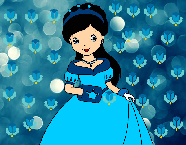 Desenho Princesa elegante pintado por anabeli