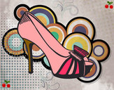 Desenho Sapato de plataforma com laço pintado por renata_78