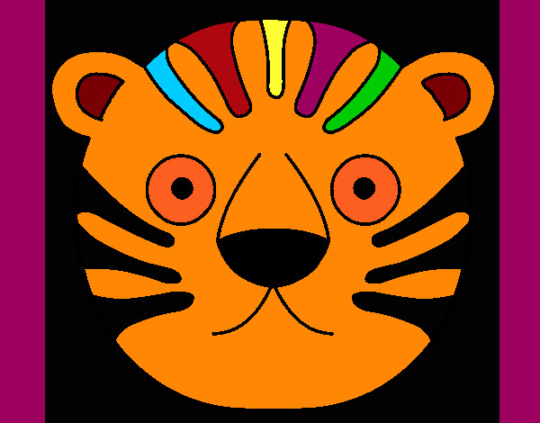 Desenho Tigre II pintado por MelissaSO