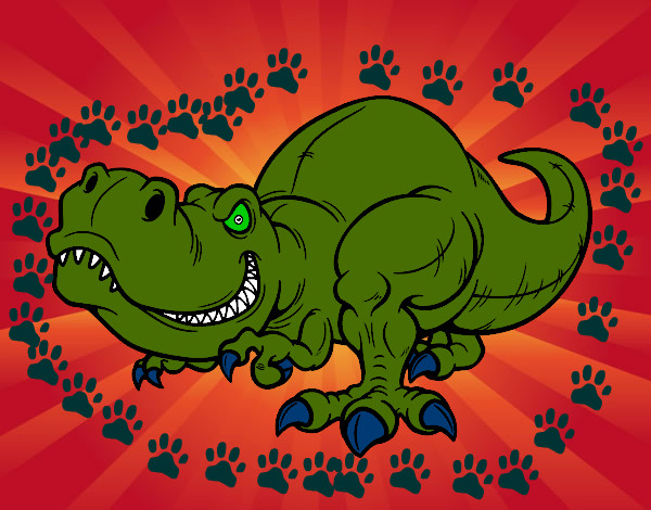 Desenho Tyrannosaurus Rex pintado por joaoarthur