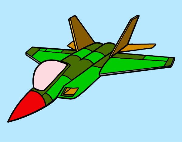 Desenho Avião caça pintado por marcolego