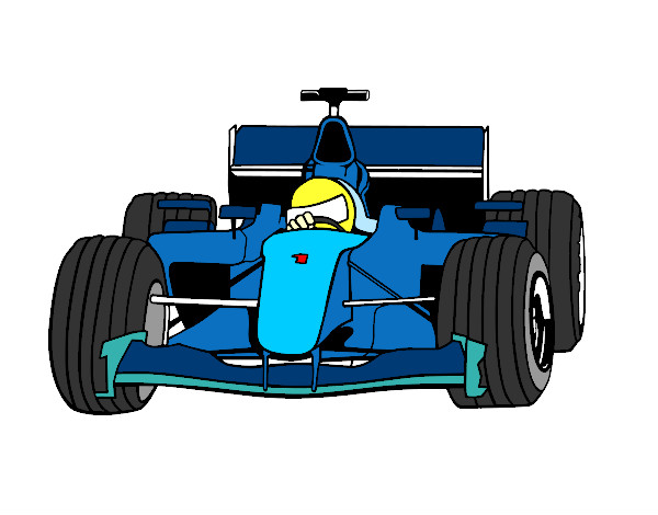 Desenho Carro de F1 pintado por Clark