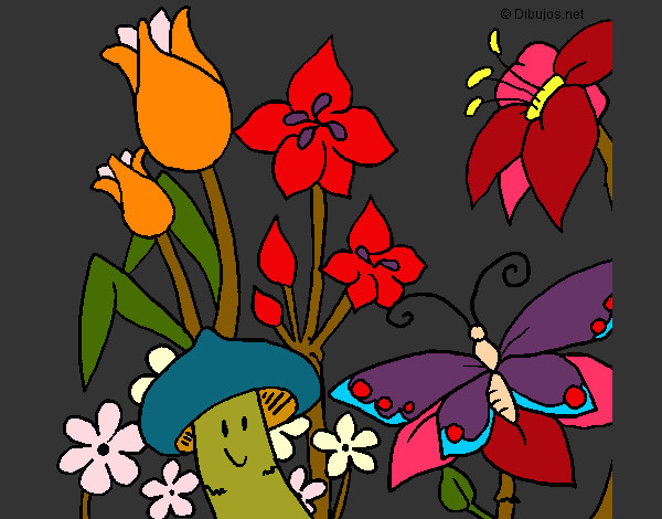 Desenho Fauna e Flora pintado por GP_Premium