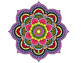 Desenho Mandala flor oriental pintado por MParacampo