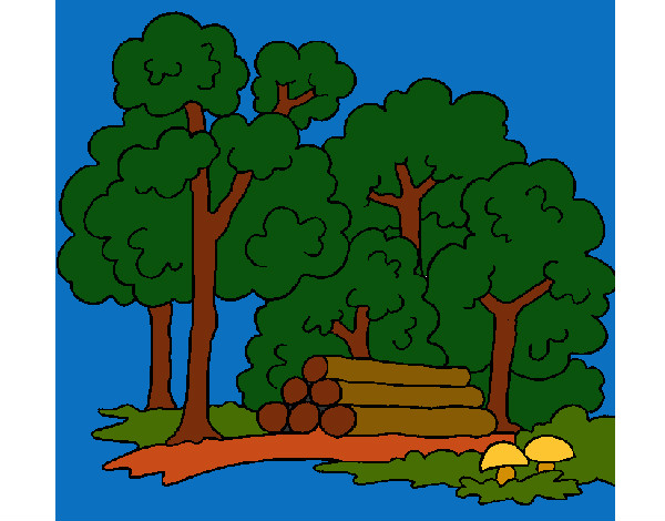 Desenho Bosque pintado por RegisAssun