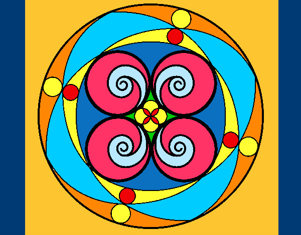Desenho Mandala 5 pintado por MParacampo