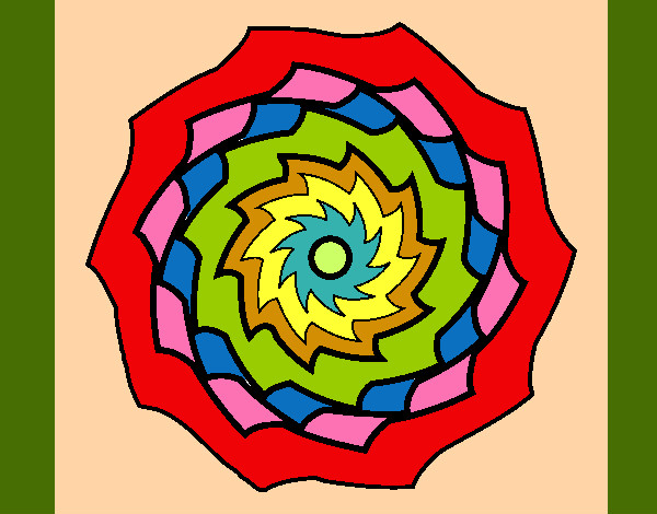 Desenho Mandala 9 pintado por MParacampo