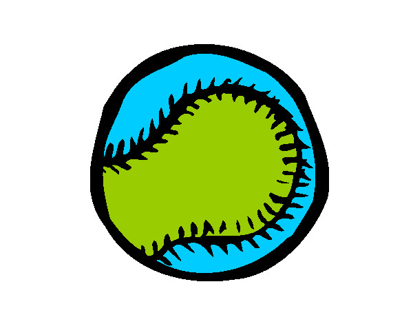 Desenho Bola de basebol pintado por inforof