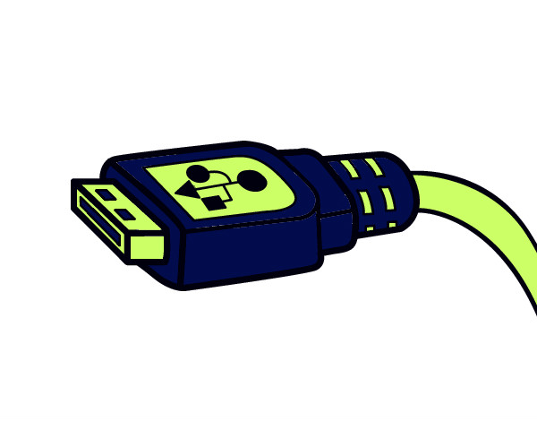Desenho Cabo USB pintado por loydy