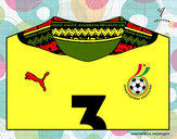 Desenho Camisa da copa do mundo de futebol 2014 da Gana pintado por scott05