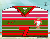Desenho Camisa da copa do mundo de futebol 2014 de Portugal pintado por scott05