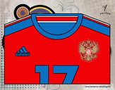 Desenho Camisa da copa do mundo de futebol 2014 de Rússia pintado por scott05