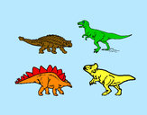 Desenho Dinossauros de terra pintado por loydy