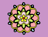 Desenho Mandala com uma flor pintado por rpgismonti