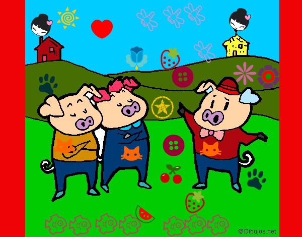 Desenho Os três porquinhos 5 pintado por RAFAELMOTA