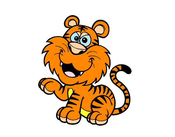 Desenho Tigre-de-bengala pintado por josimachad