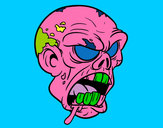 Desenho Cabeça de zombie pintado por Lucas2015