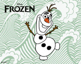 Desenho Frozen Olaf a dançar pintado por Jhhol