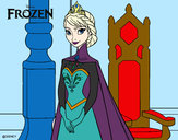 Desenho Frozen Rainha Elsa pintado por SasaPipoca