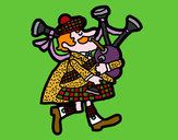 Desenho Gaiteiro escocês pintado por bbbb