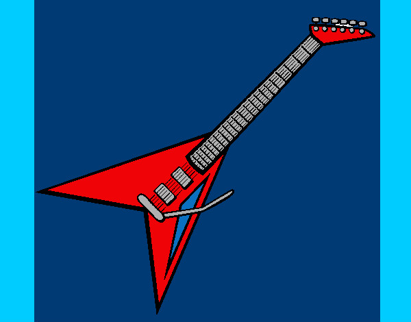 Desenho Guitarra elétrica II pintado por daniel12